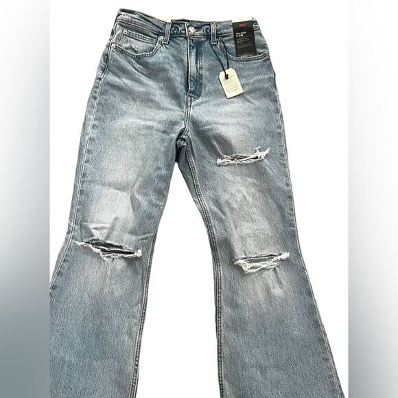 Levi’s NWT‎ Premium 70s High Rise Flare Size 28 Free People Disco Bell Bottom - Picture 7 of 13